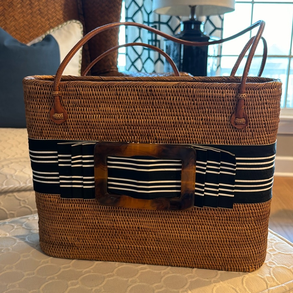 Bali Rattan Handbag.